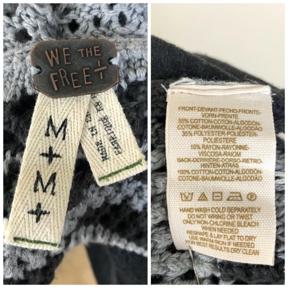 We the free albus cropped crochet tee size medium - Picture 4 of 4